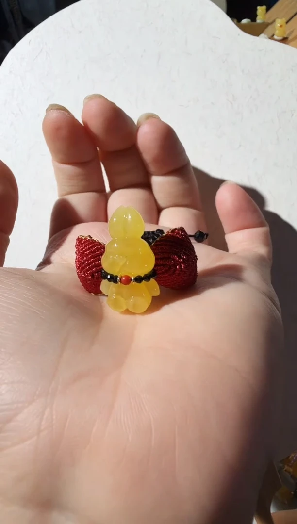 【闪购商品】蜜蜡戒指未镶嵌蜜蜡小兔戒指