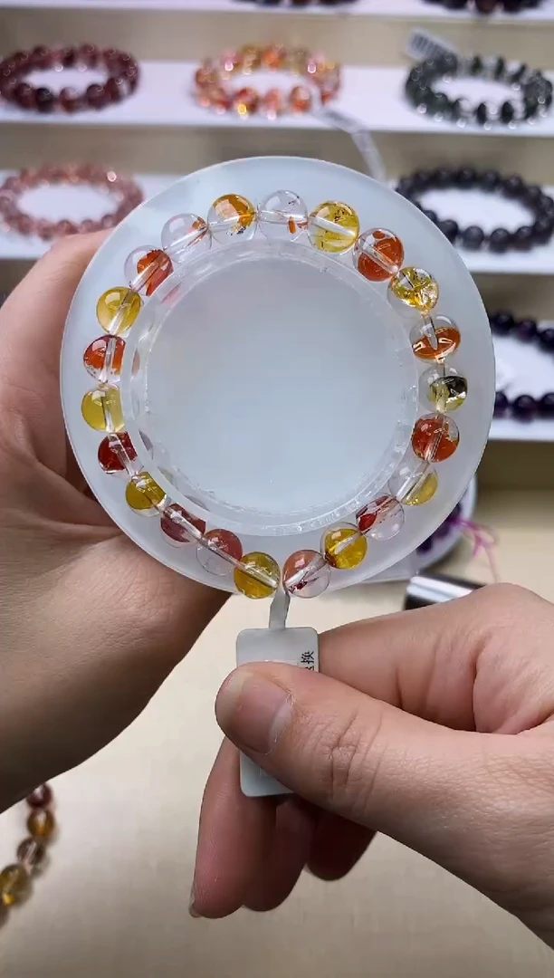 【闪购商品】水晶手链未镶嵌锦鲤胶花单圈8m+