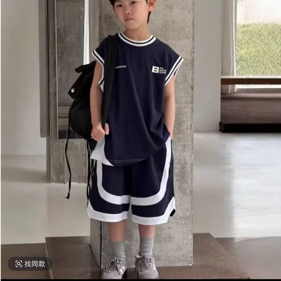 男童篮球服套装儿童夏宽松背心运动两件套潮韩版休闲潮款2199
