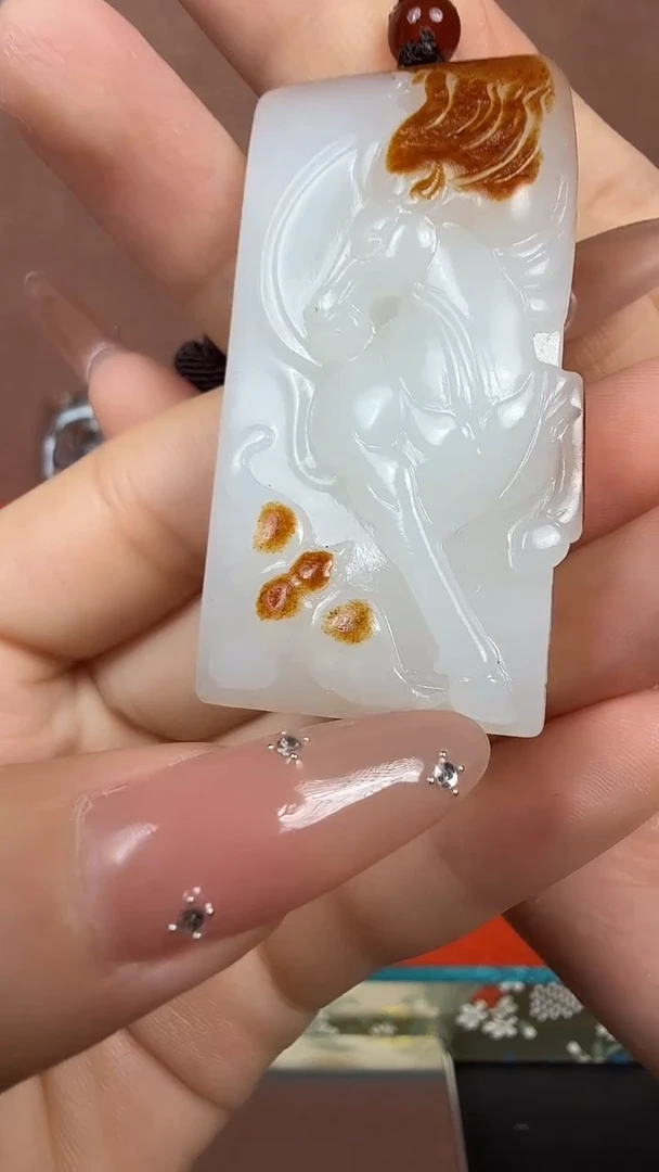 和田玉未镶嵌挂件和田玉