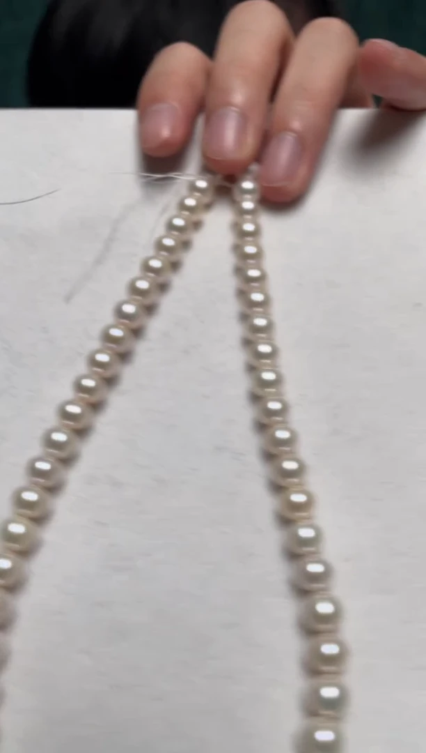 【闪购商品】淡水珍珠颈饰银S925镶嵌8-9近圆