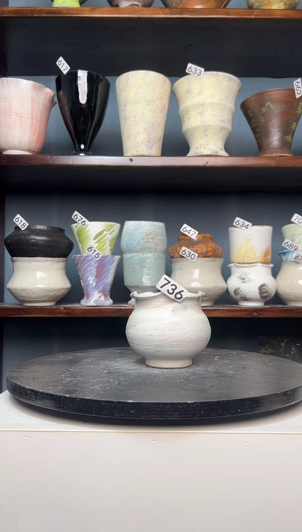 瓷片白泥736有孔9/10