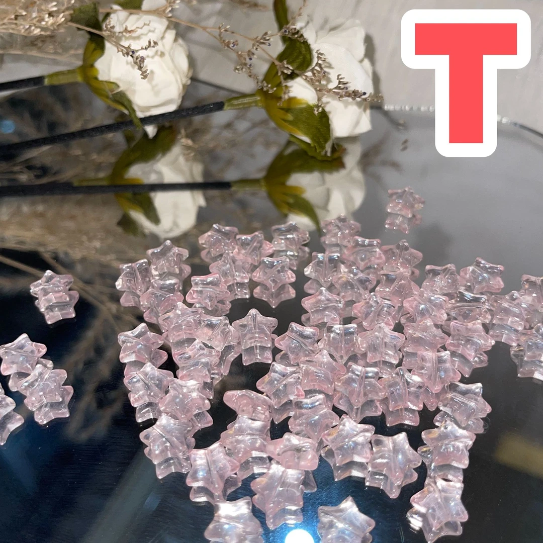 【T】双尖水晶柱 鱼尾 向日葵花牌 扇子 琉璃配件专属琉璃珠手工diy