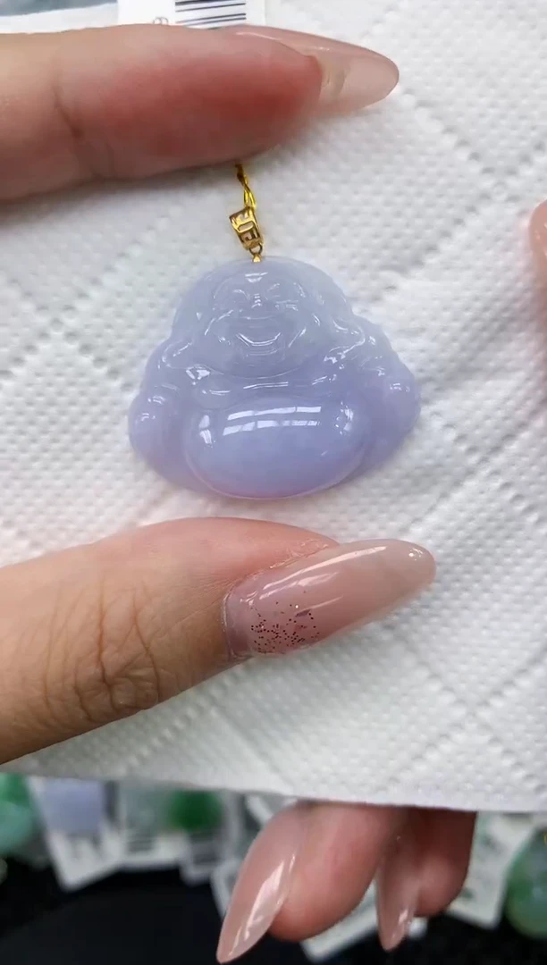 颈饰18K金镶嵌翡翠1111111111