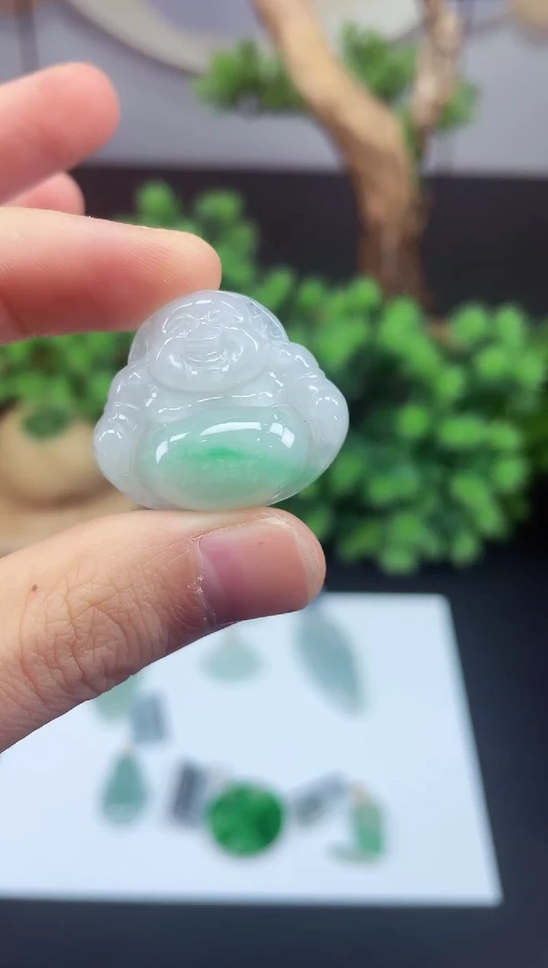 吊坠(不含链)未镶嵌翡翠佛公多样性发其一@@CMT