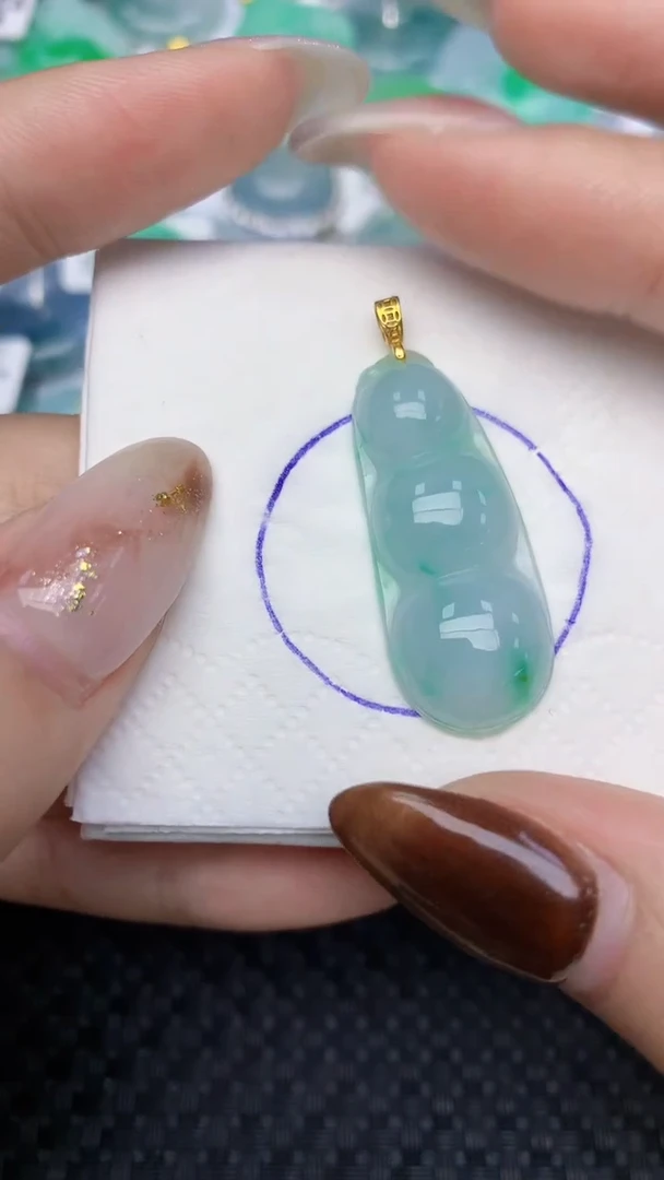 颈饰未镶嵌翡翠天然缅甸翡翠a货百元以上9元证书费自理