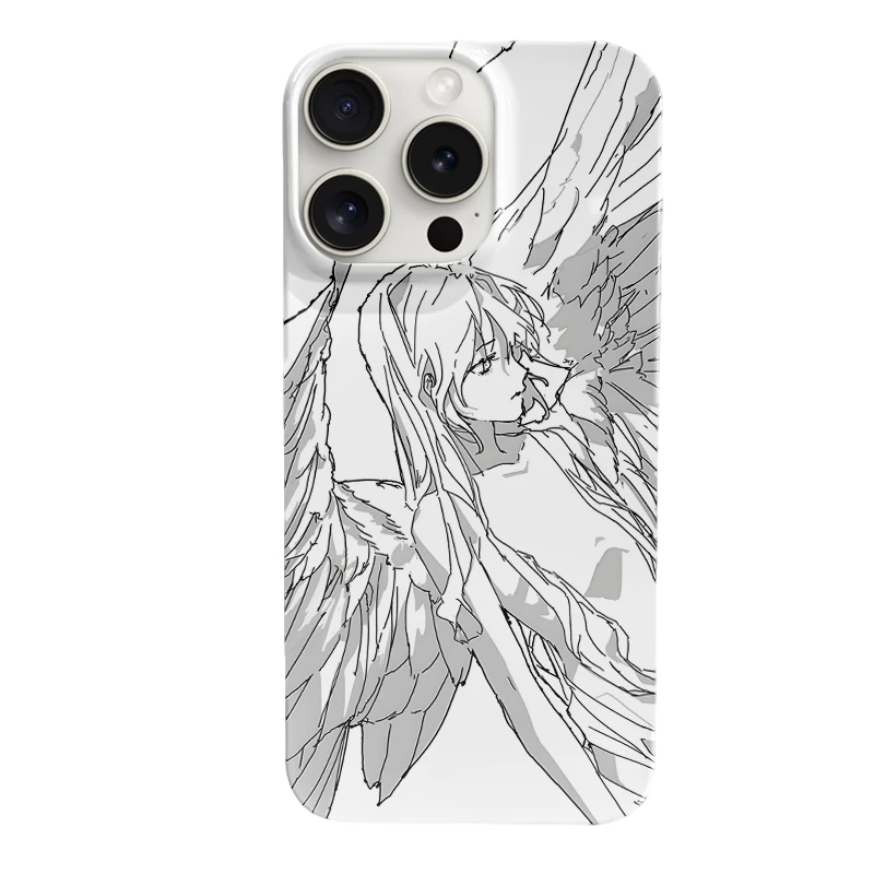 天使女孩适用苹果15新款iPhone16手机壳14promax小众13个性xs创意