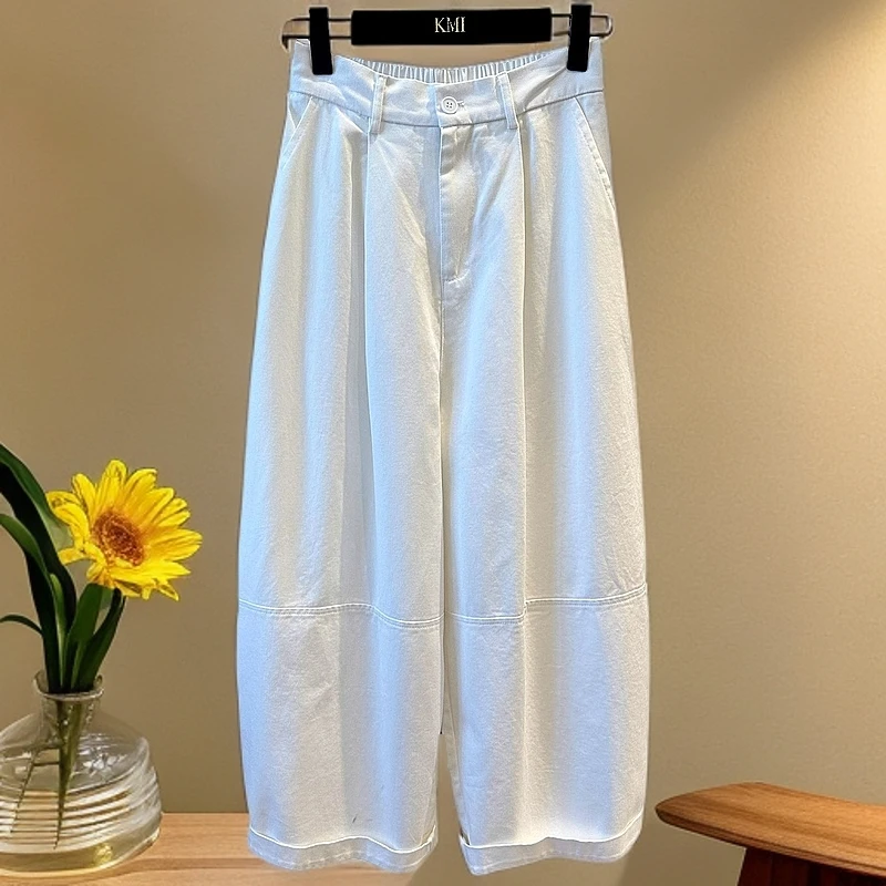 高品质九分裤工装裤气球裤阔腿裤休闲裤时尚百搭多巴胺夏季衣服
