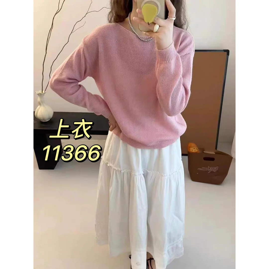 11366（部分无水洗唛，介意慎拍）SANFAN新款净版针织衫