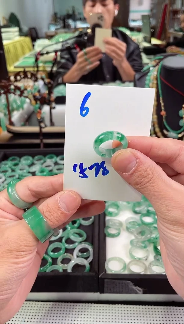 未镶嵌戒圈石英质玉戒圈15