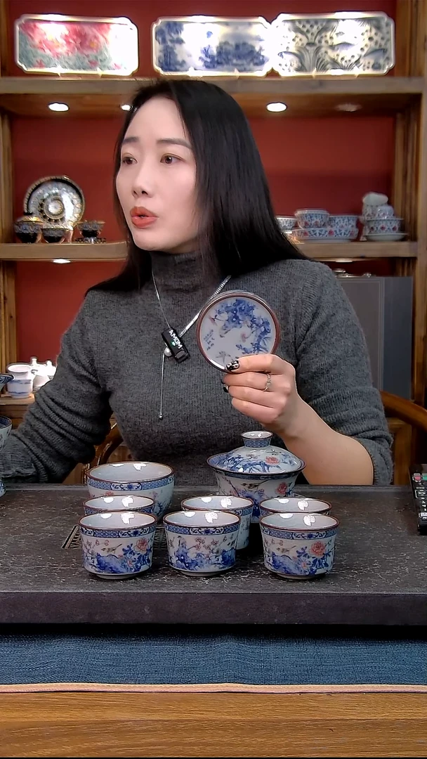 简装家用款9件套 老陶泥开片纹陶瓷茶具