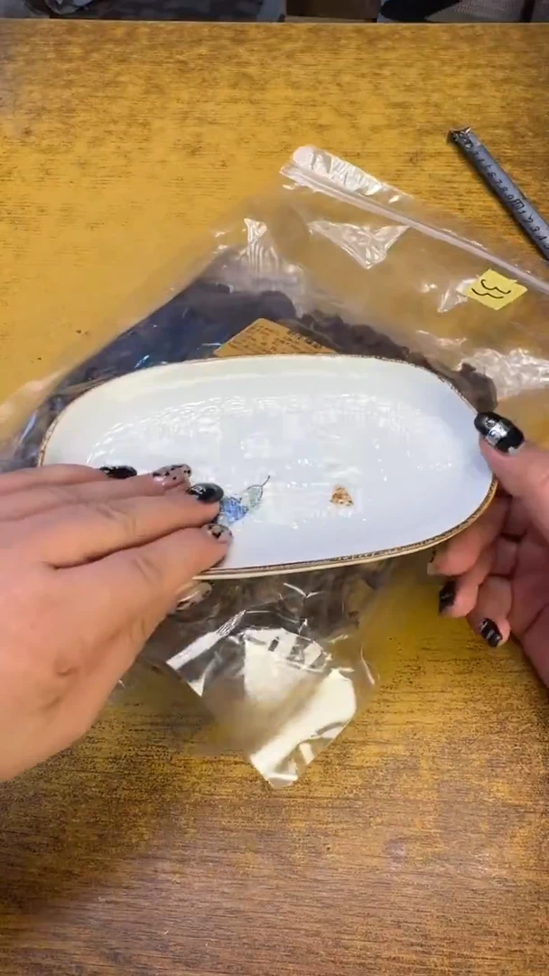 瓷器瓷器瑕疵破破33榛蘑碗