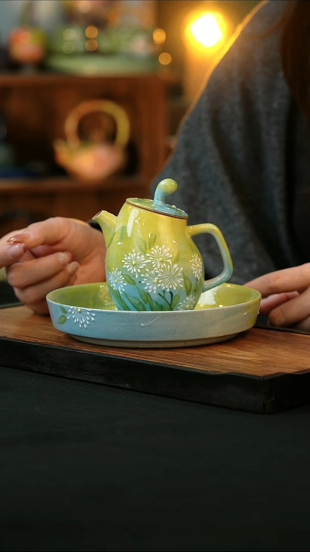 杯手绘心瓷陶瓷浮力