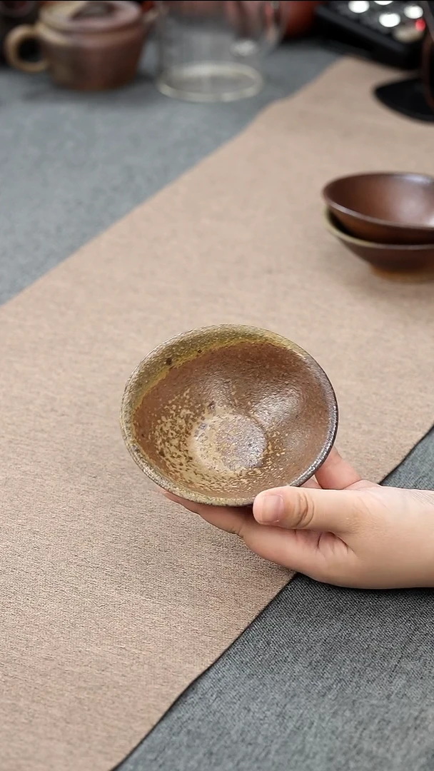 紫砂茶宠柴烧大碗杯