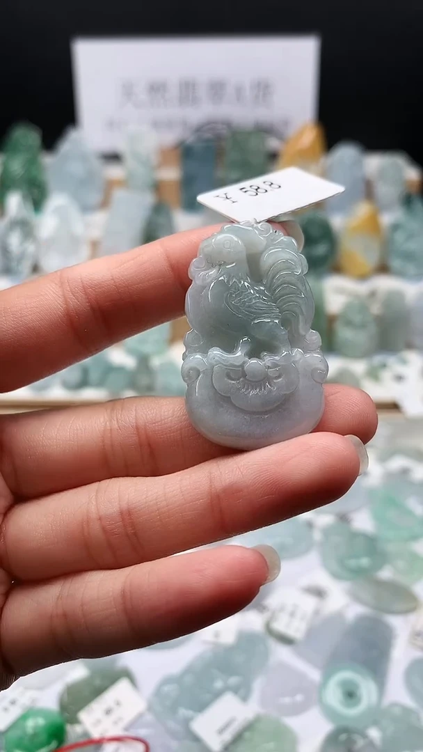吊坠(不含链)未镶嵌翡翠406生肖鸡