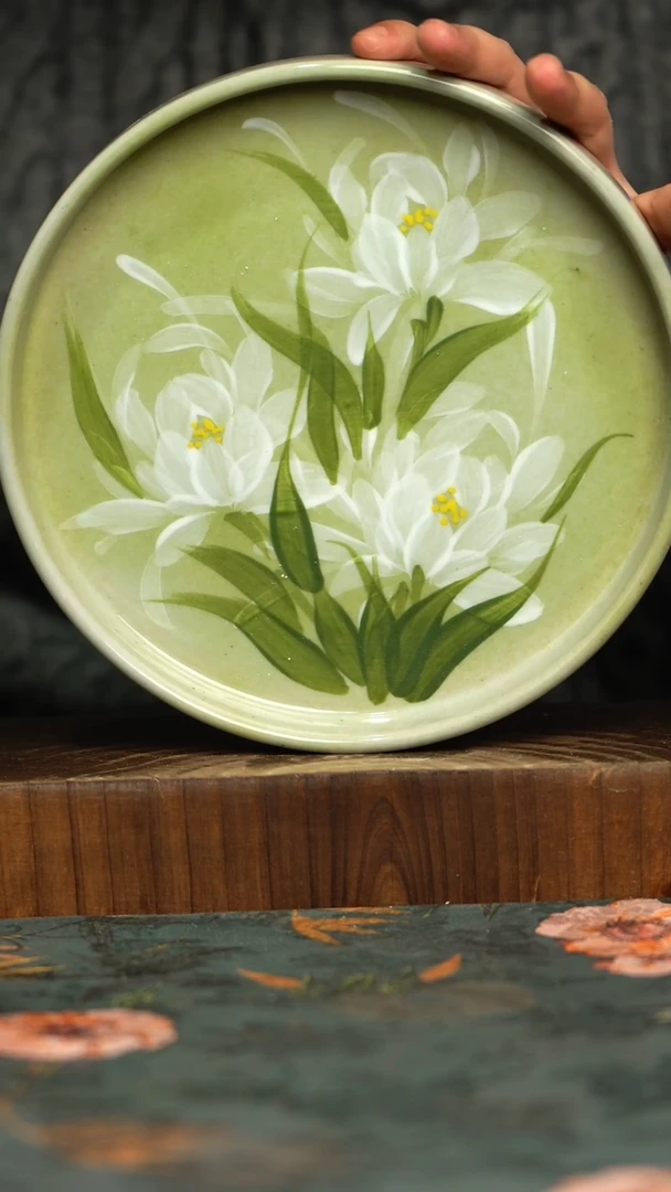 杯釉下彩手工手绘同款陶器