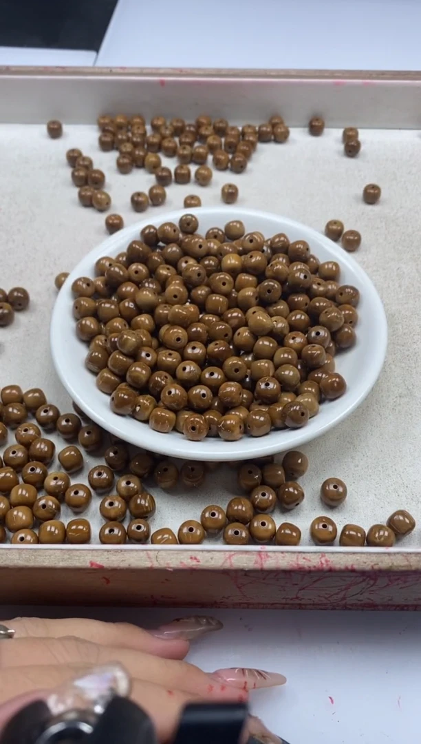 【闪购商品】檀香木散珠W989库*克老型8*7mm*10颗