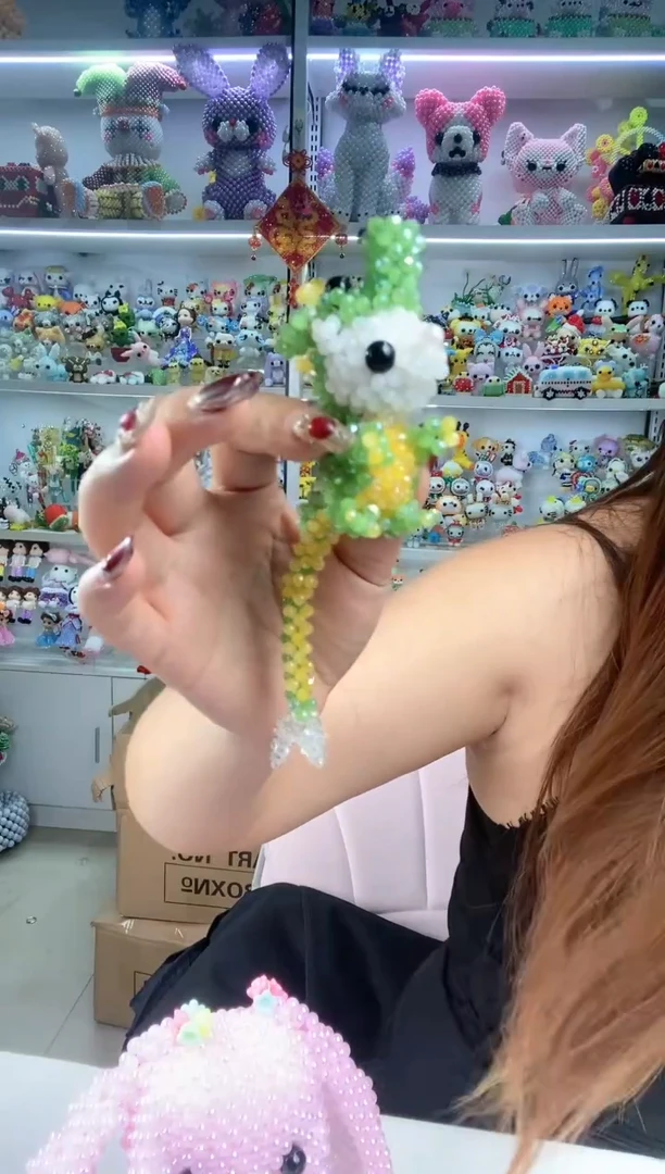 玻璃0733卡4水晶小青龙材料包1套玉料