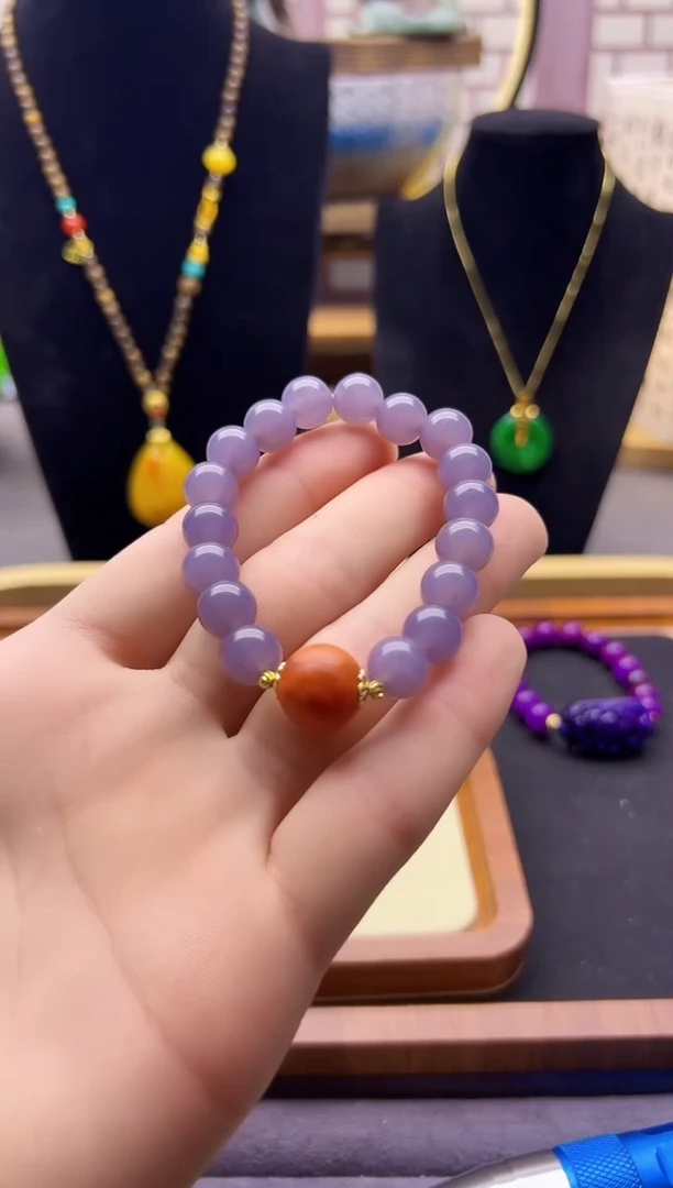 【闪购商品】和田玉手链14K金镶嵌S484