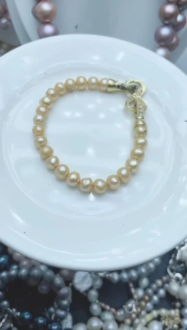 【闪购商品】淡水珍珠颈饰钛钢1