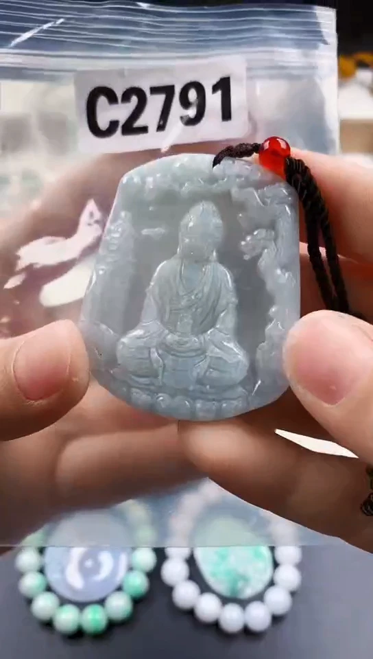 颈饰未镶嵌翡翠天然翡翠吊坠挂件