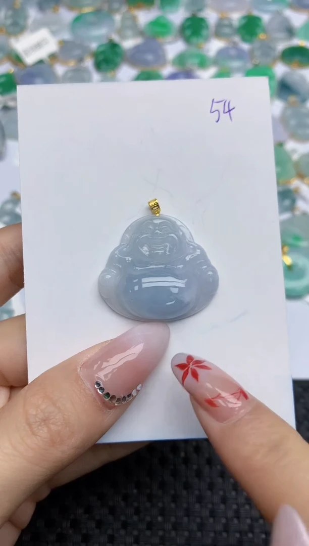 【闪购商品】翡翠颈饰18K金镶嵌天然翡翠A货