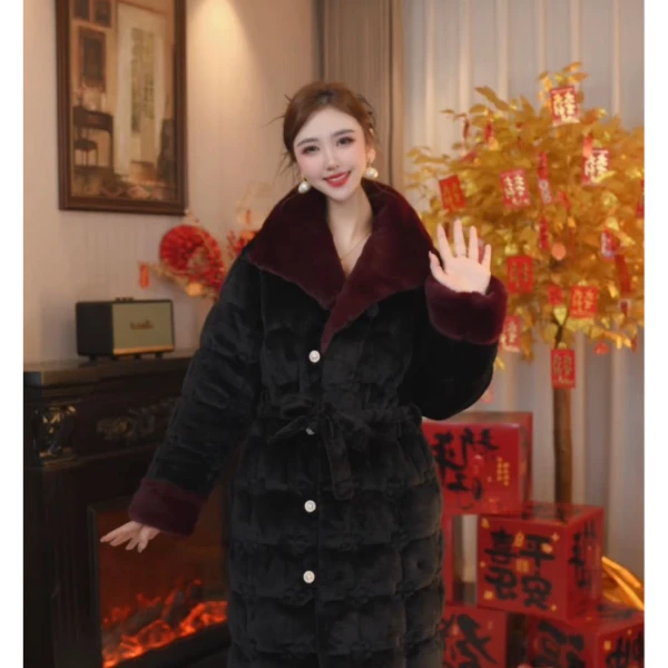 【国色芳华●长袍款】24秋冬新款加厚保暖时尚气质可外穿家居服睡衣
