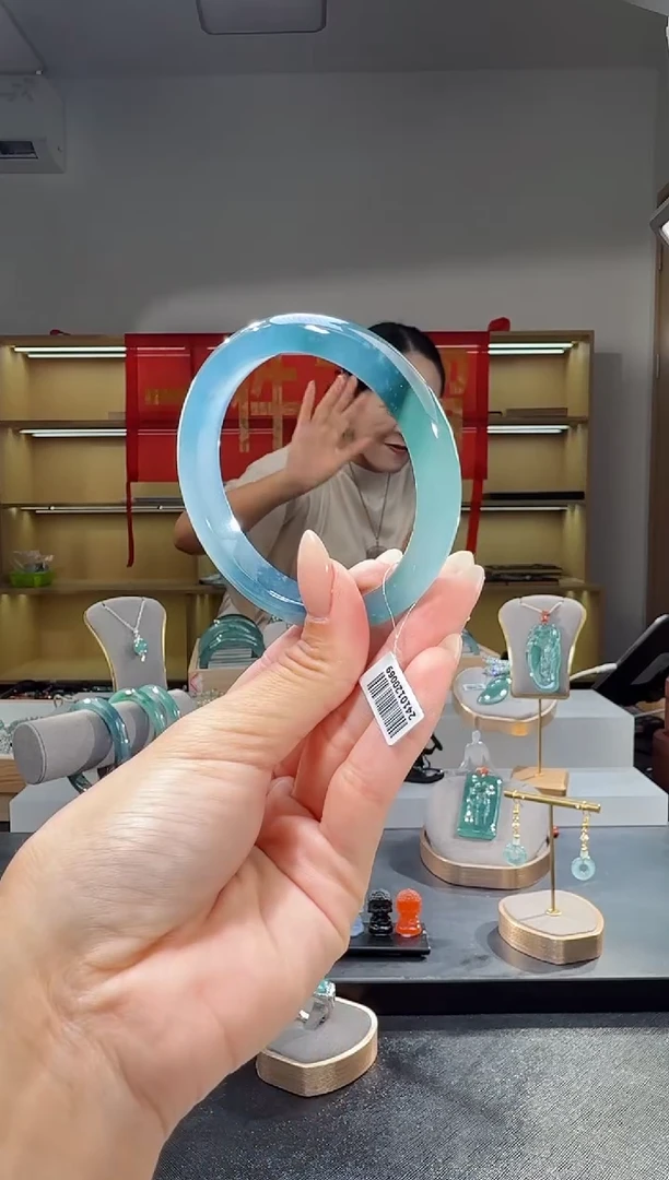 未镶嵌手镯翡翠59圈