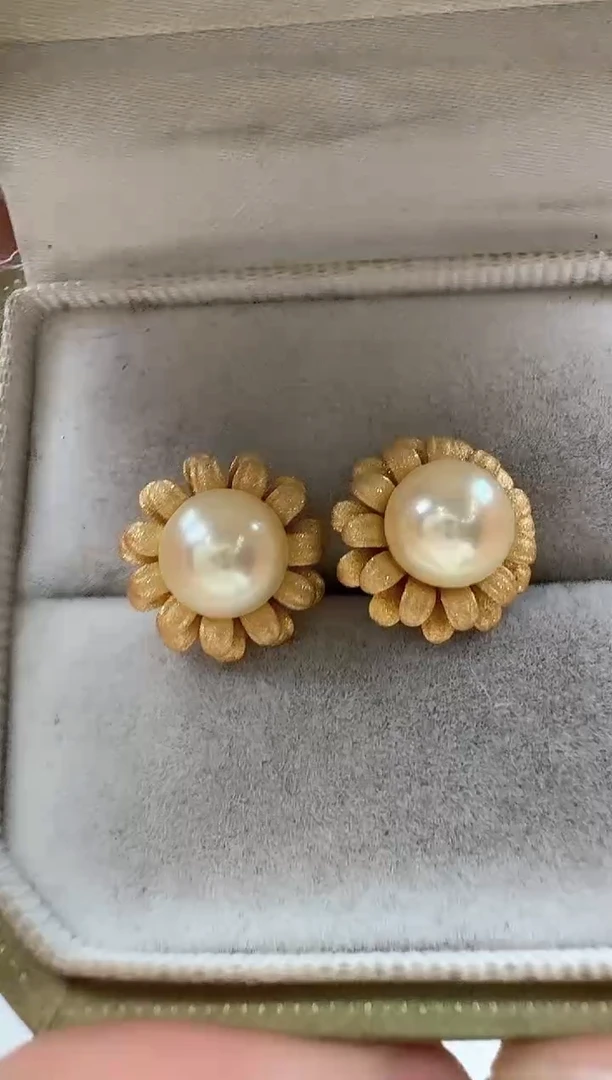 【闪购商品】海水珍珠耳饰银S925镶嵌清货