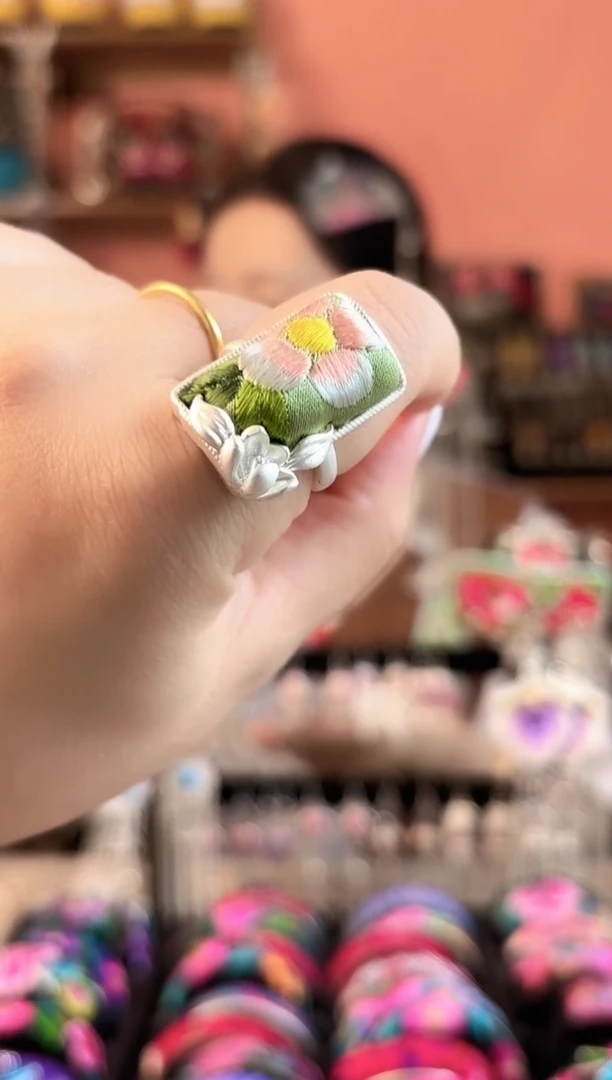 织绣艺枝独绣老绣饰品14