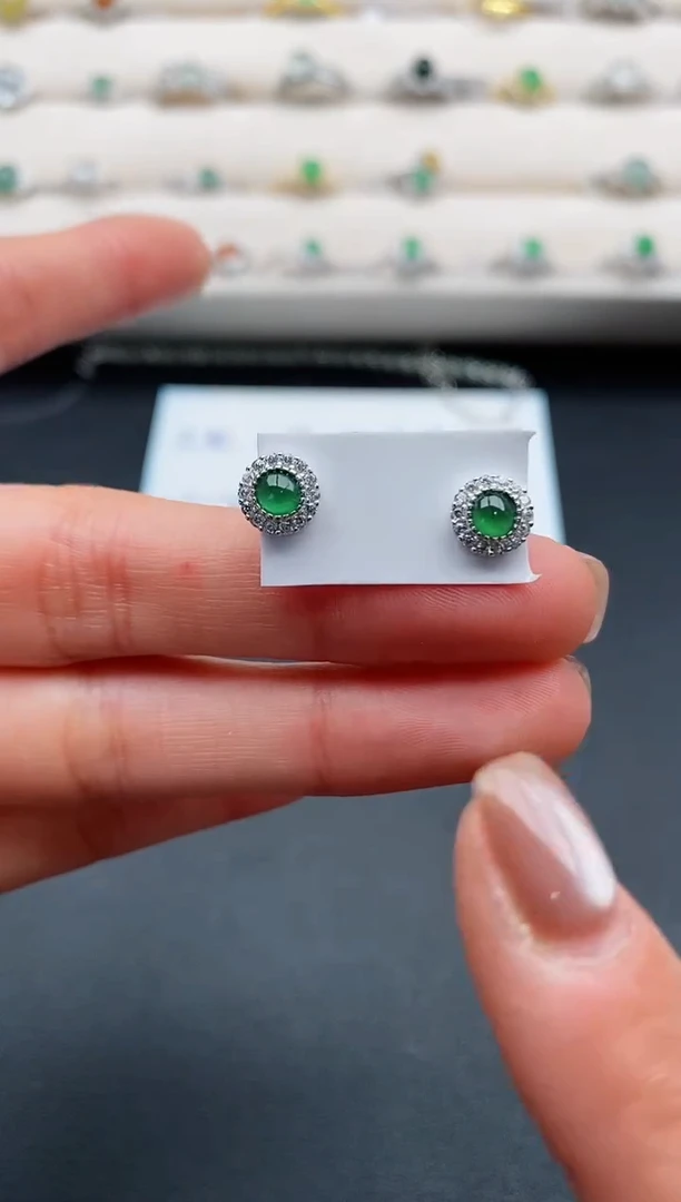 银S925镶嵌戒指翡翠111111111+7