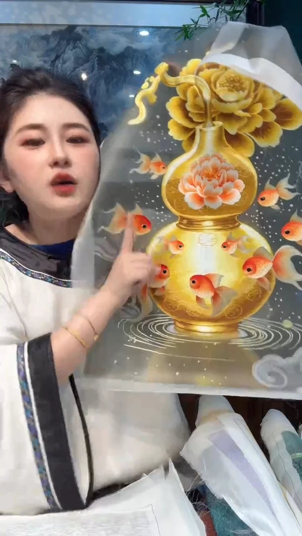刺绣非遗苏绣手工刺绣单面绣