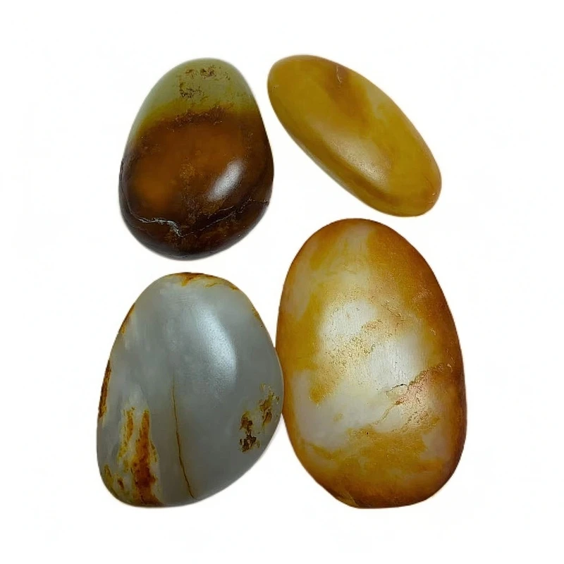 和田玉吊坠原石冰透挂件聚红沁自然白色多规格喜欢下单多样性发货