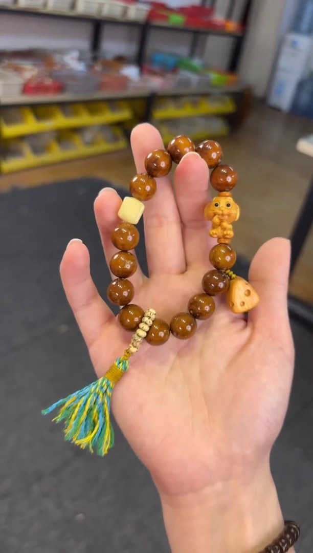 菩提根/象牙果吊坠12mm紫金鼠杰瑞