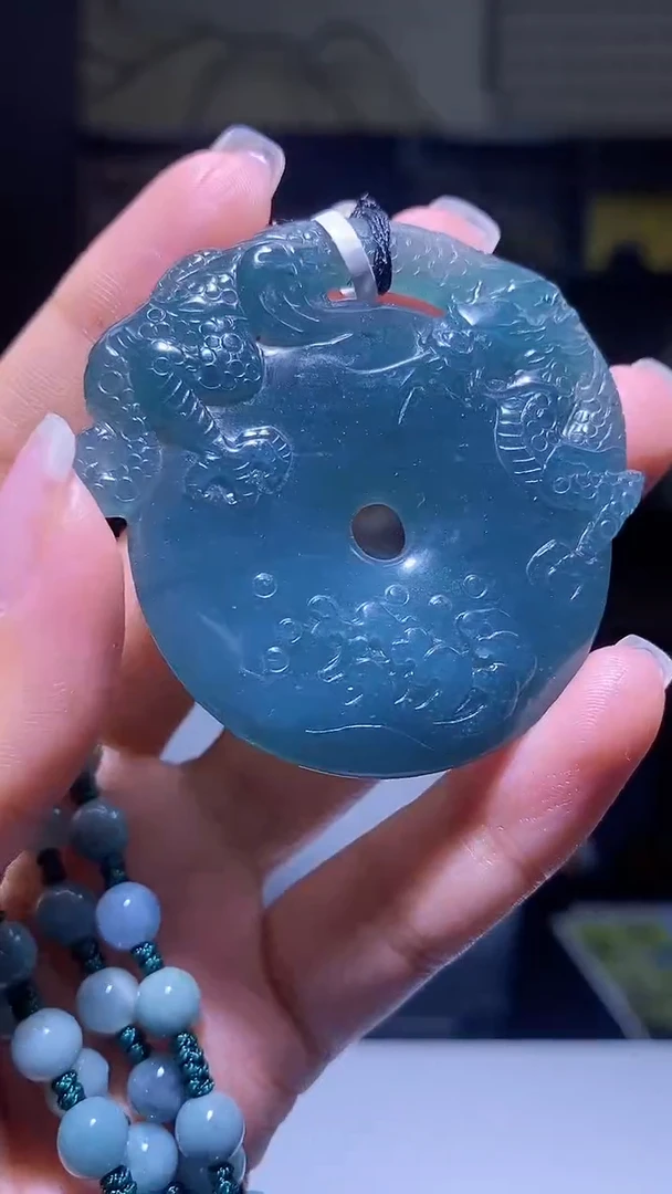未镶嵌定制翡翠KK翡翠毛货吊坠-18