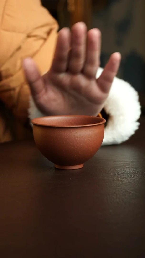 茶杯紫砂39号 富足杯 宜兴紫砂原矿作品