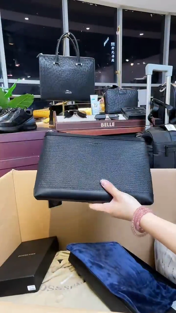 牛皮（革）韩爵绅士包包皮具051