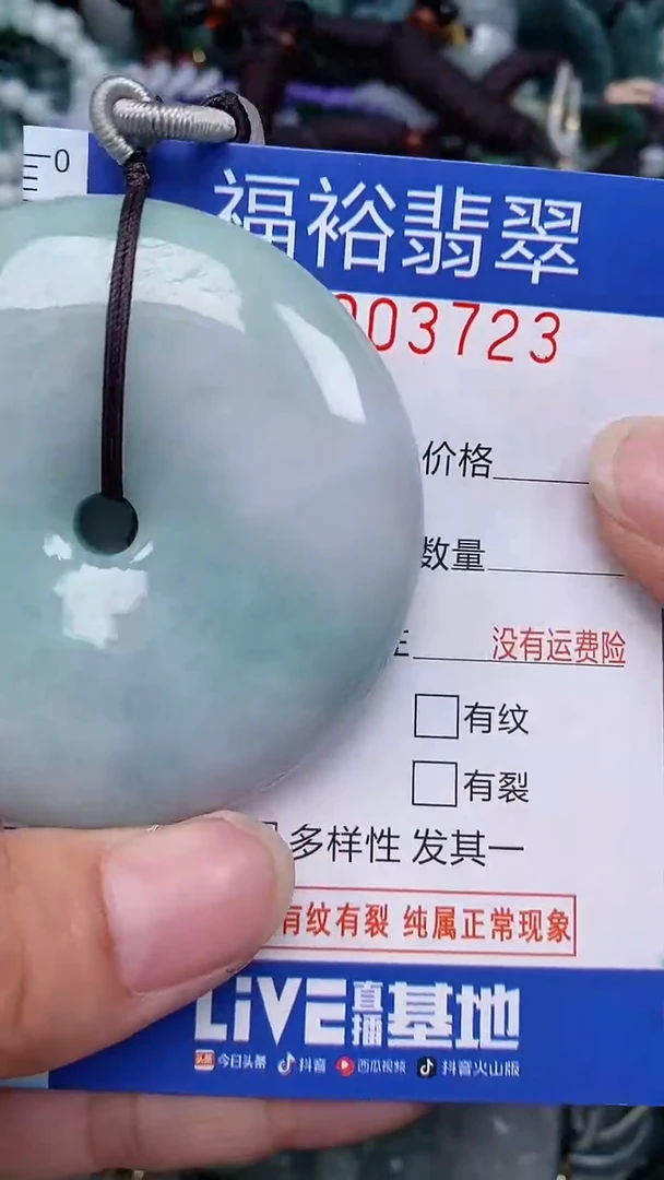 翡翠未镶嵌颈饰...0003723