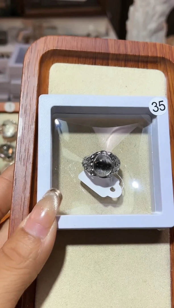 【闪购商品】水晶戒指银S925镶嵌定制