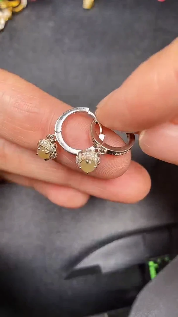 银S925镶嵌戒指翡翠3780