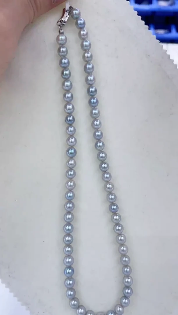 颈饰银S925镶嵌海水珍珠