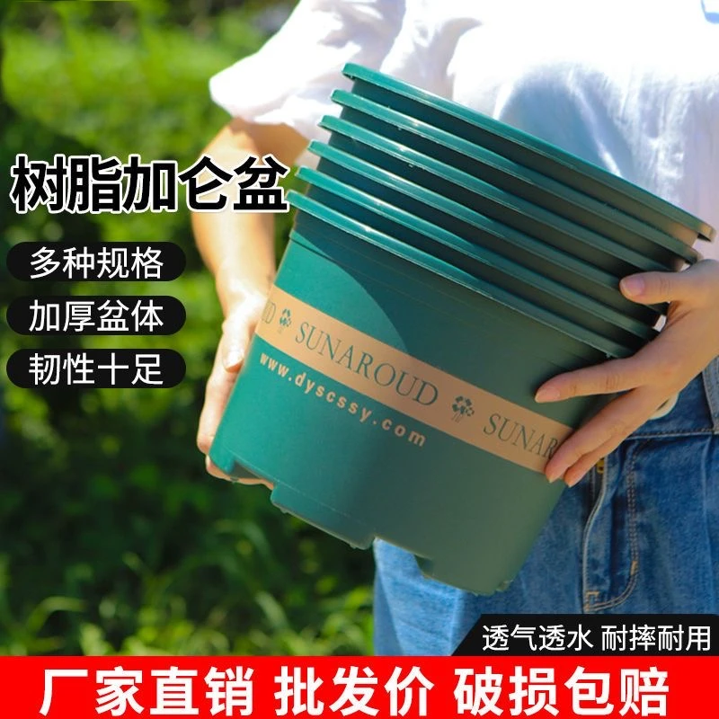 花盆处理清仓新款三代加仑盆加厚超厚控根透气塑料树脂阳台大花盆