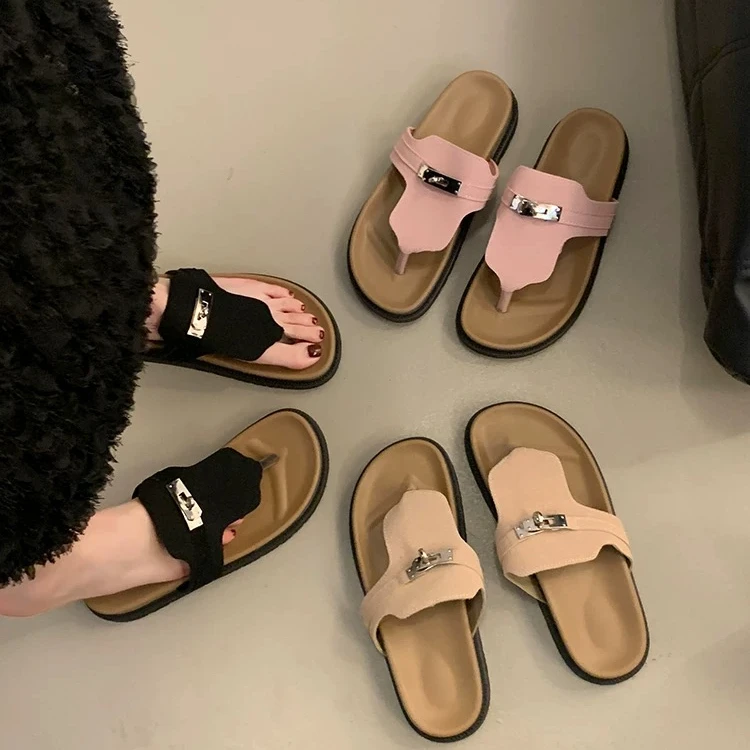 【好物有‘恒’】艾微妮-夏季女士真皮人字拖鞋