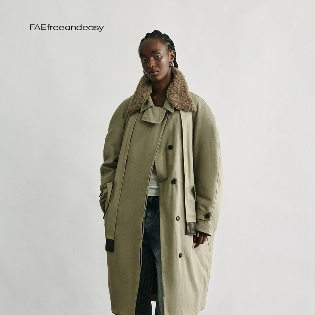 FAEfreeandeasy "无一物 茧型羽绒大衣" B513026