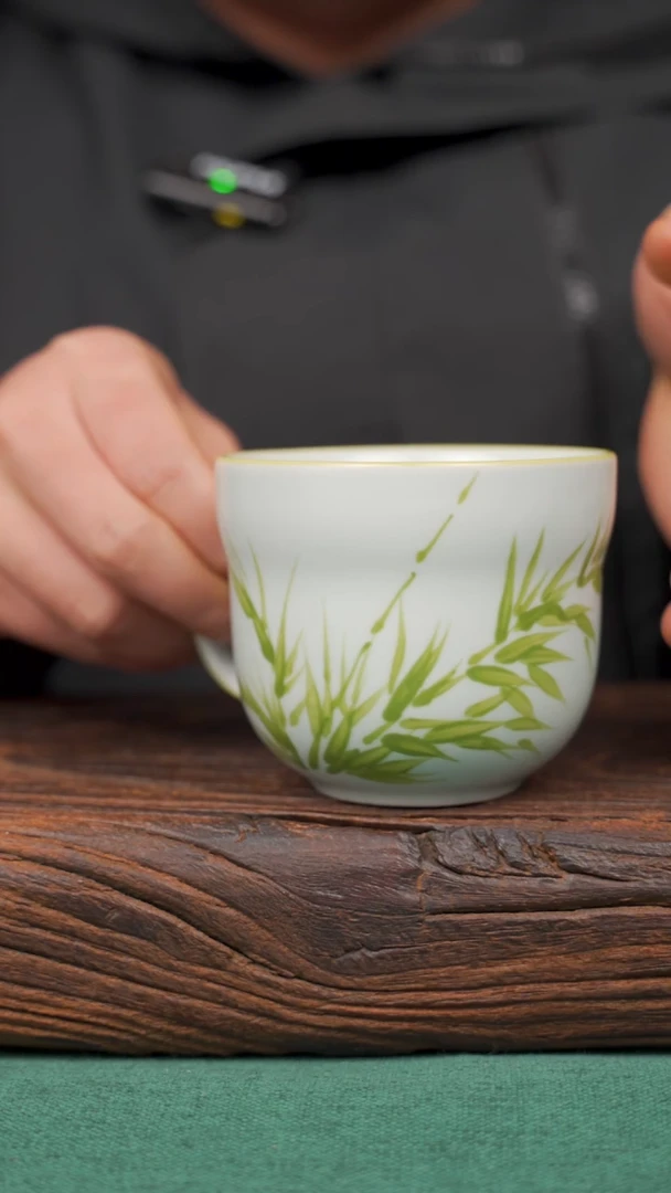 【闪购商品】瓷片76景德镇杯釉下手工手绘瓷器