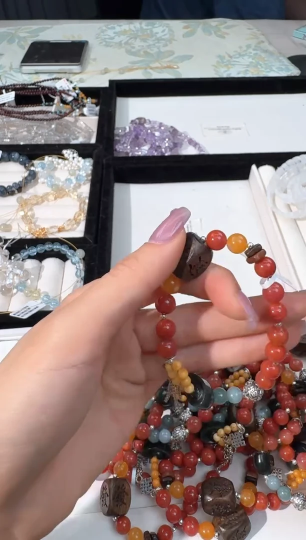 手链银S925镶嵌南红玛瑙M043南红碧玉元宝款