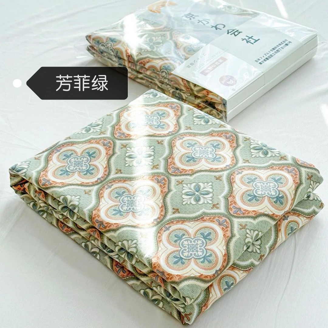 【京かわ会社】磨毛双层纱精品被罩200*230cm芳菲绿