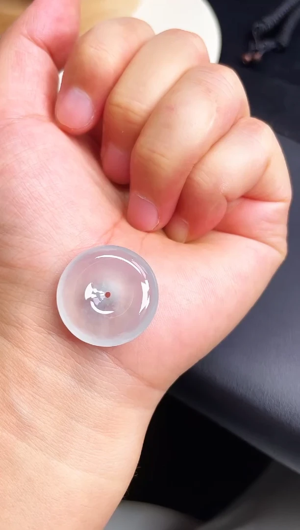 颈饰未镶嵌翡翠【46】平安扣 尺寸 23.9   6.1mm