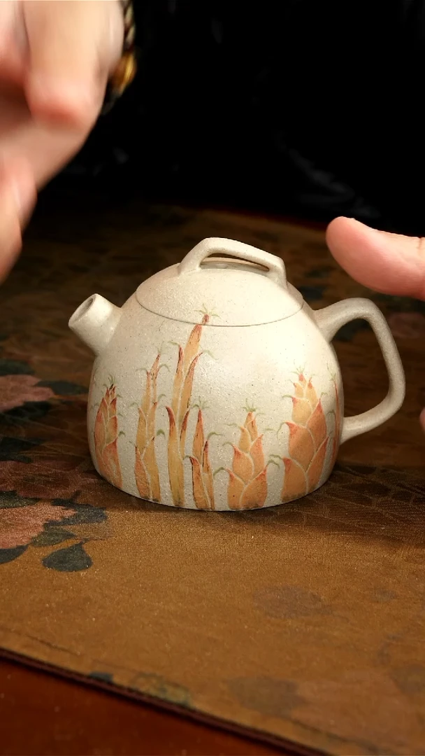 茶壶紫砂白泥春笋秦权壶大瑕