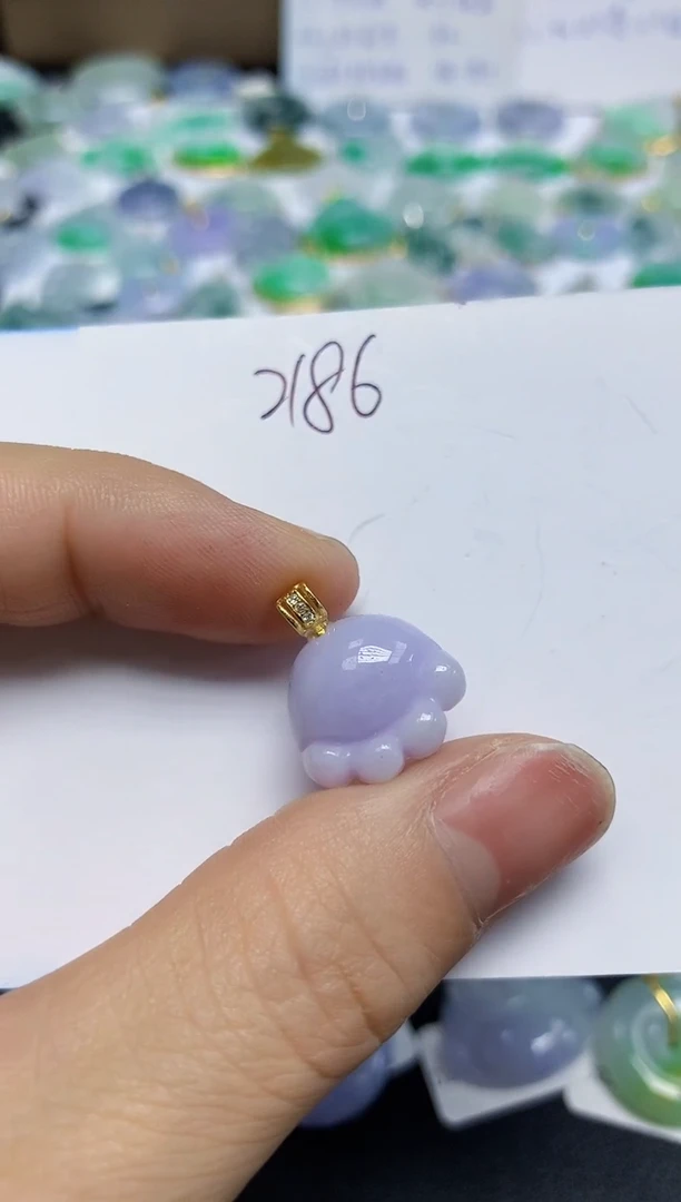翡翠未镶嵌颈饰天然缅甸翡翠A货
